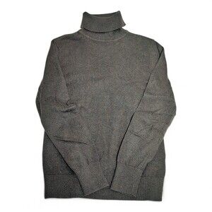 L.L.Bean Women's Green Ribbed Turtleneck Sweater Size S